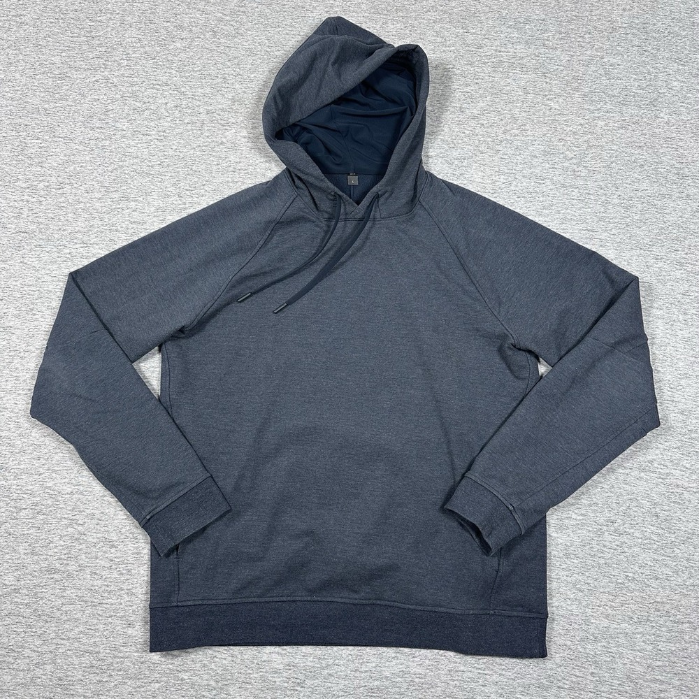 Lululemon City Sweat Pullover Hoodie Mens Large Blue Athleisure Sport Sweatshirt